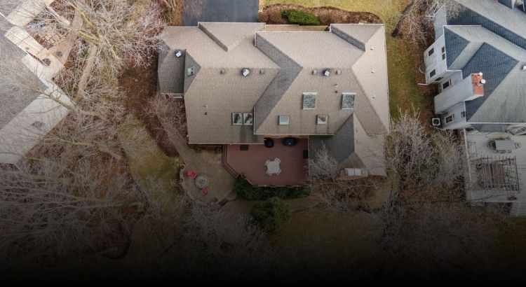 Aerial photo of 2609 Turnberry Rd in St Charles, Illinois